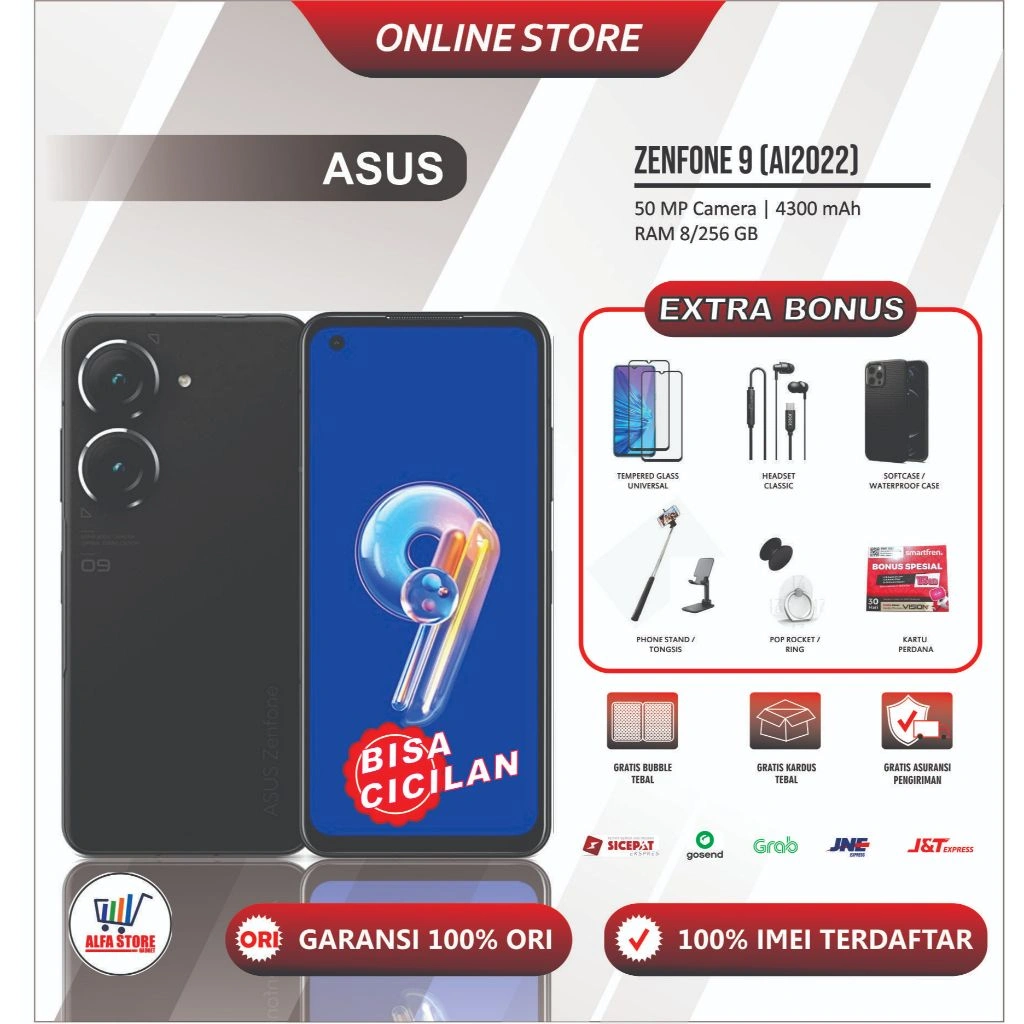 Asus Zenfone 9 AI 2022 RAM 8/256GB Garansi Resmi