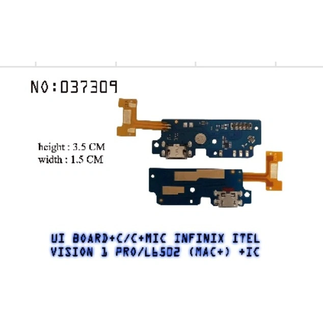 (ORI) BOARDCAS MIC HF INFINIX ITEL VISION 1 PRO L6502 (MAC+) +IC FULL IC ORI BOARDCAS ORIGINAL CHARGER HEDSET HEADSET HANDSFREE KONEKTOR CAS PAPAN CONNECTOR MICROPHONE