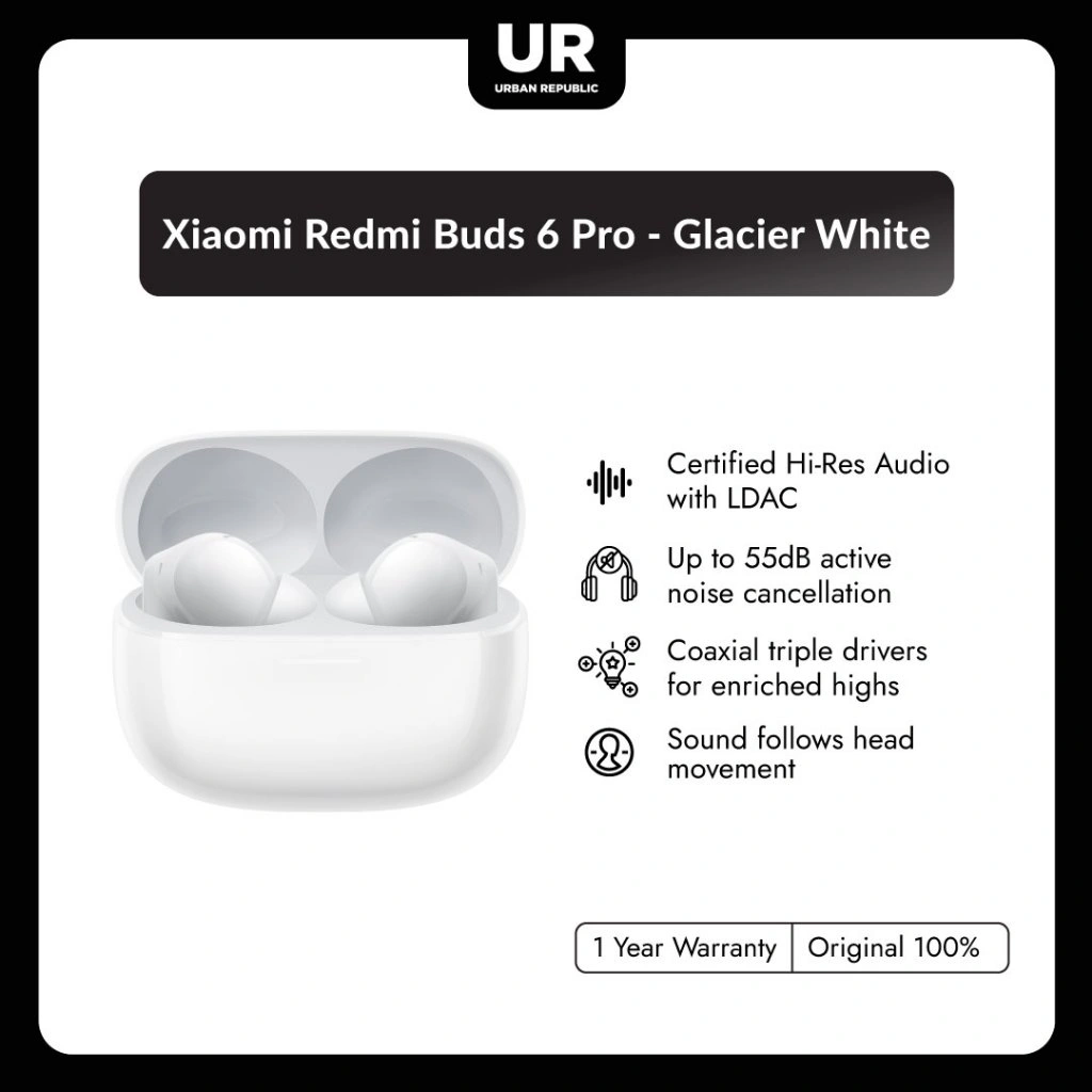 Xiaomi Redmi Buds 6 Pro - Glacier White