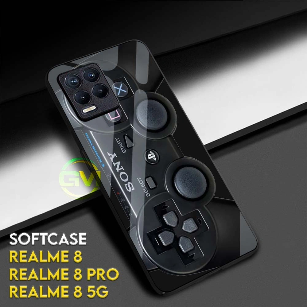 GM76 Softcase Kilau Realme 8 | 8PRO | 8 5G | Case Kesing Cover/Sekat Camera Smartphone Pelindung Mika Hp Realme 8 Pro PS  Playstation Game