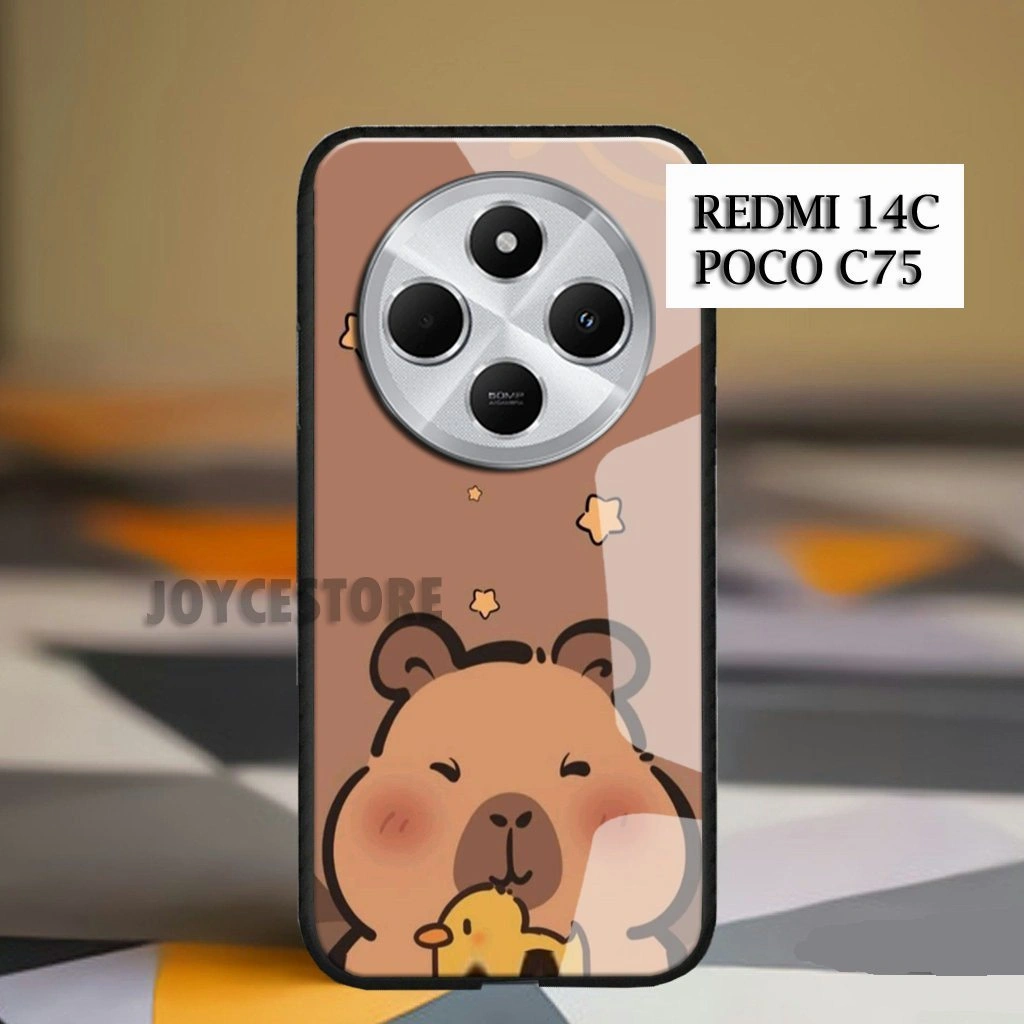 Softcase Poco C75 Redmi 14C Terbaru Motif Cute Capibara For All Type Smartphone Kekinian