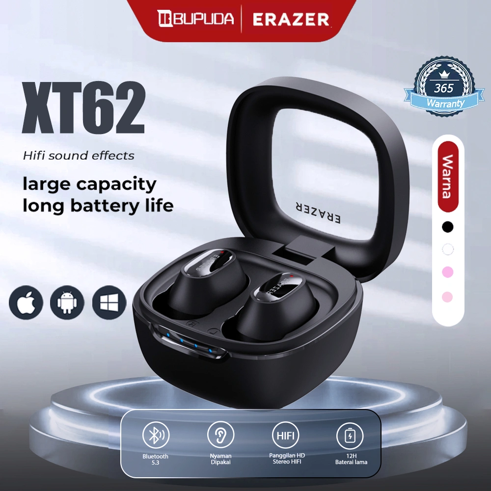 Lenovo ERAZER XT62PRO In-ear Headphones Bluetooth V5.3 Mini Earbuds Earphone With Microphone Wireless Headset BUPUDA