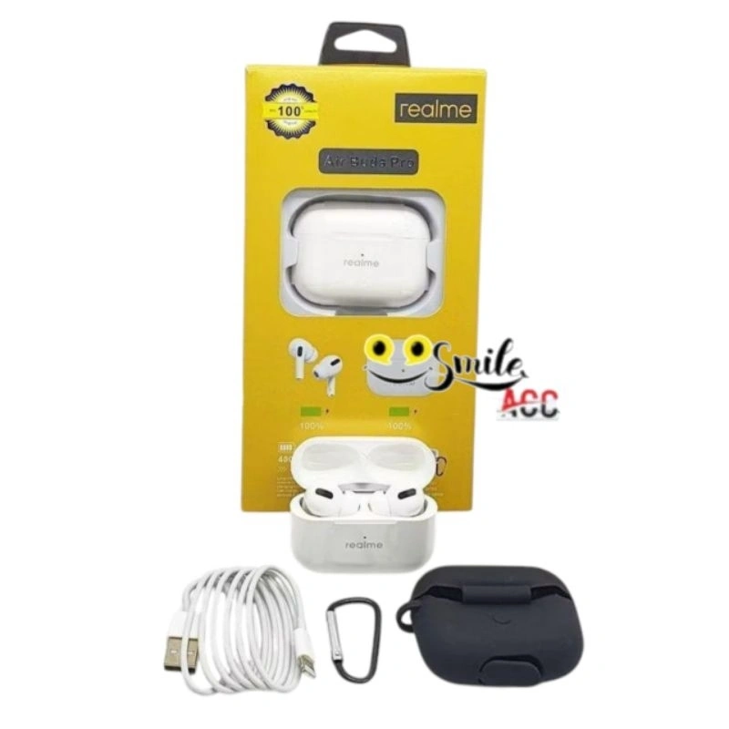 Headset Bluetooth Realme Air Buds Pro Plus  Airbuds Pro Case Wireless Earphone
