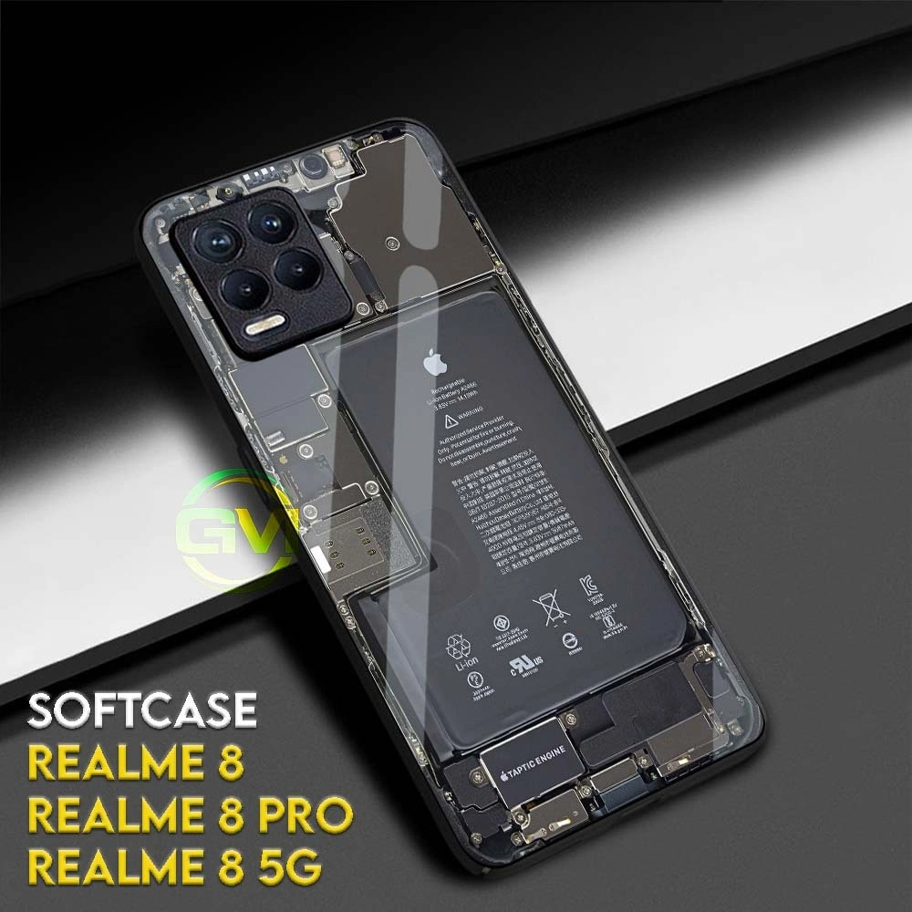 GM47 Softcase Kilau Realme 8 | 8PRO | 8 5G | Case Kesing Cover/Sekat Camera Smartphone Pelindung Mika Hp Realme 8 Pro Mesin Machine