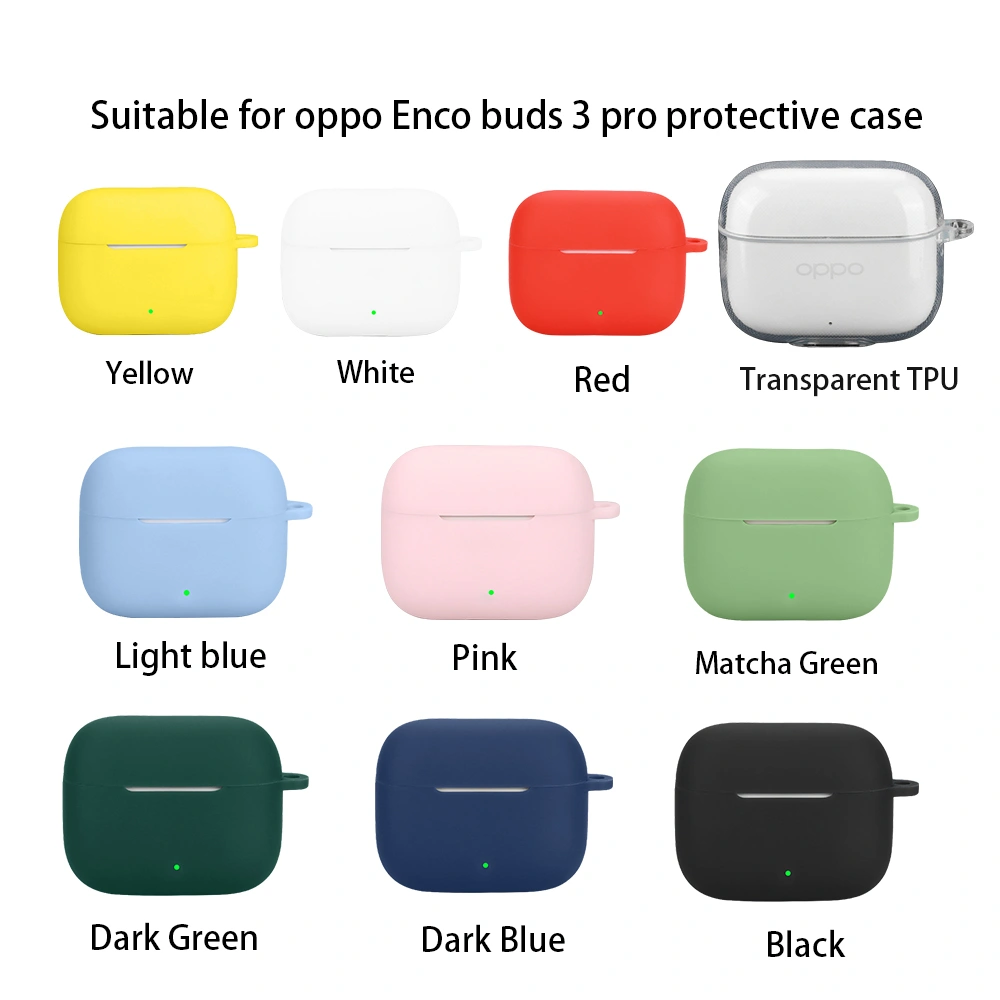 Case Casing Cover TPU Oppo Enco Buds 3 Pro Tws / Oppoencobuds3protws+ Carabiner