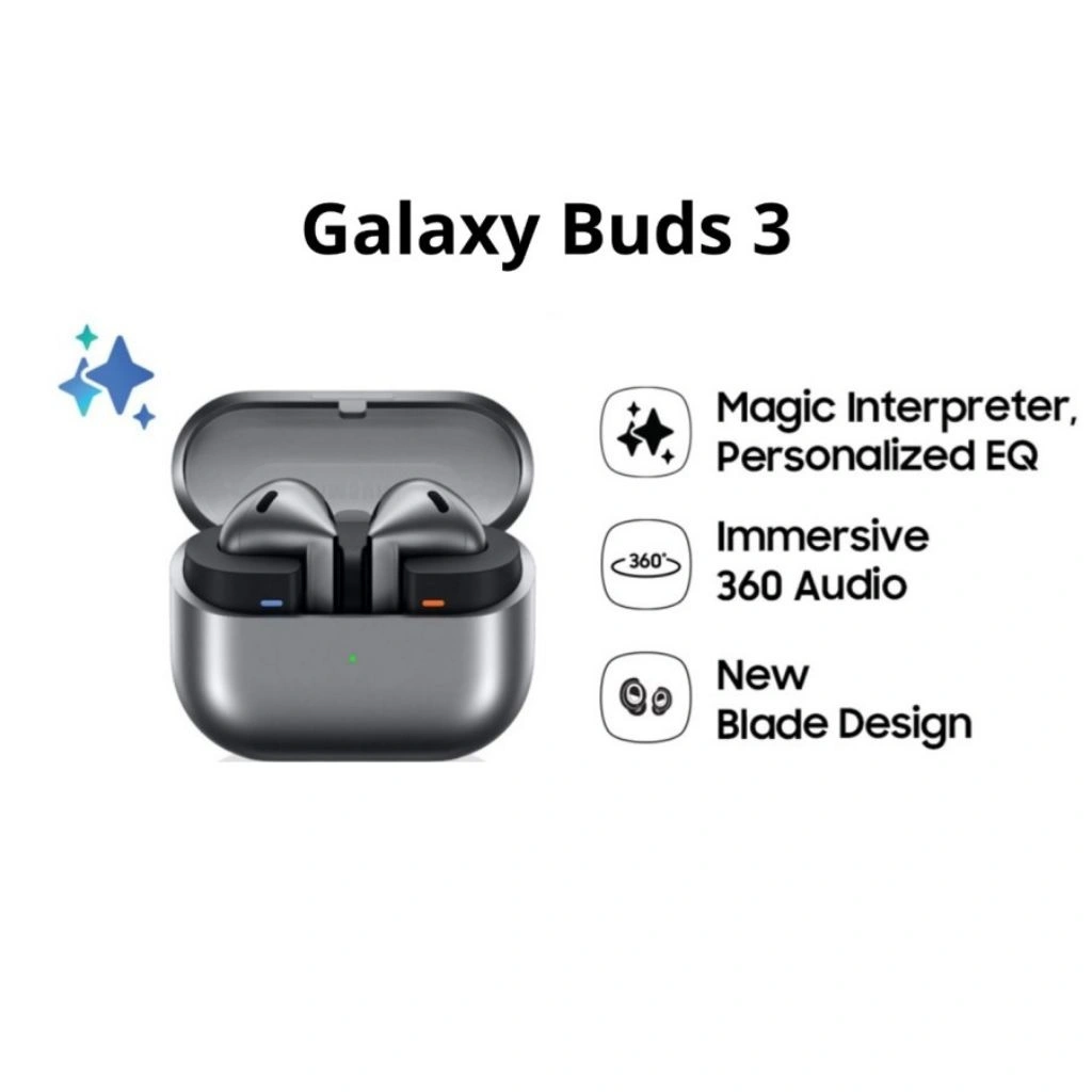 Earphone/Headset Bluetooth Galaxy Buds 3 Wireless 5.3 super clone 1:1 ANC Stereo TWS Wireless