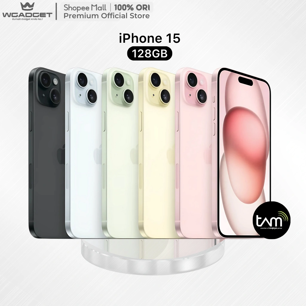 iPhone 15 128GB Garansi Resmi 1 Tahun By TAM