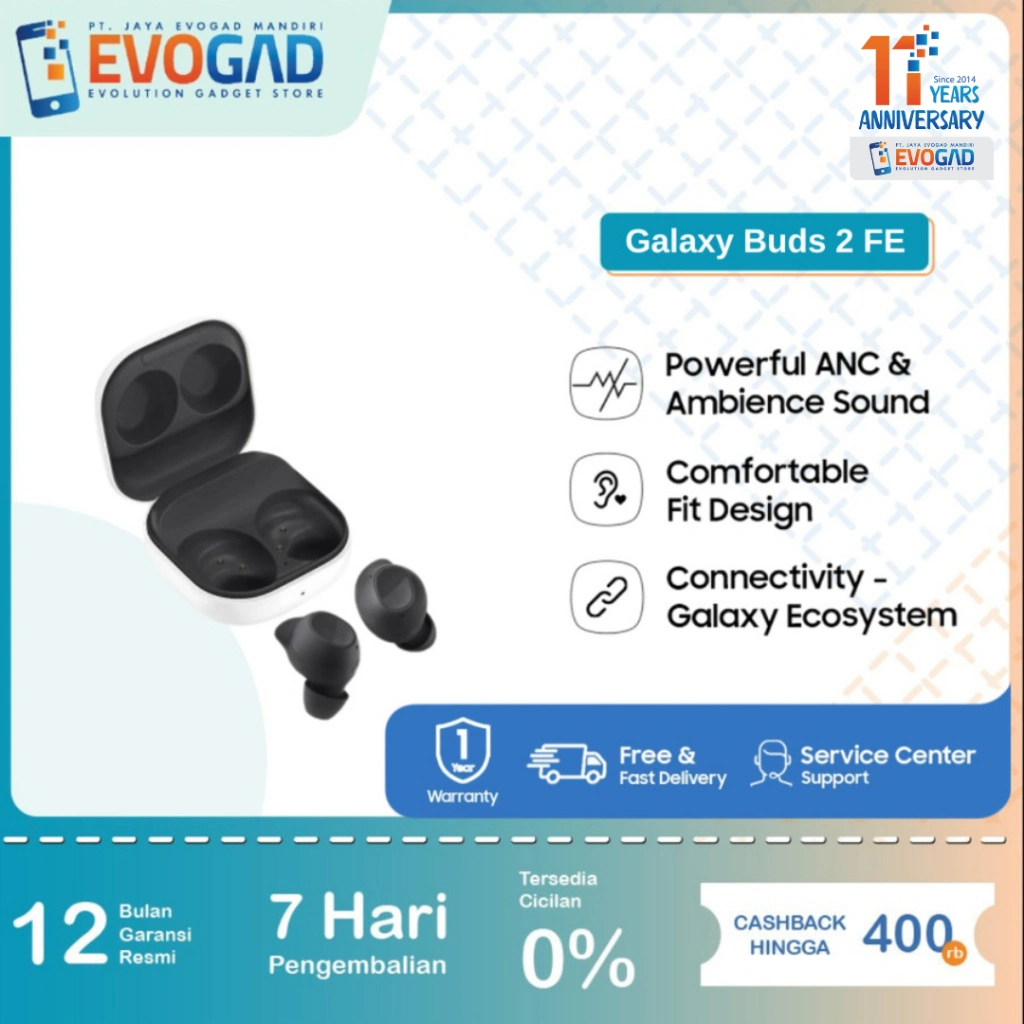Samsung Galaxy Buds FE | TWS Samsung Buds FE Powerful ANC | Garansi Resmi SEIN 1 Tahun