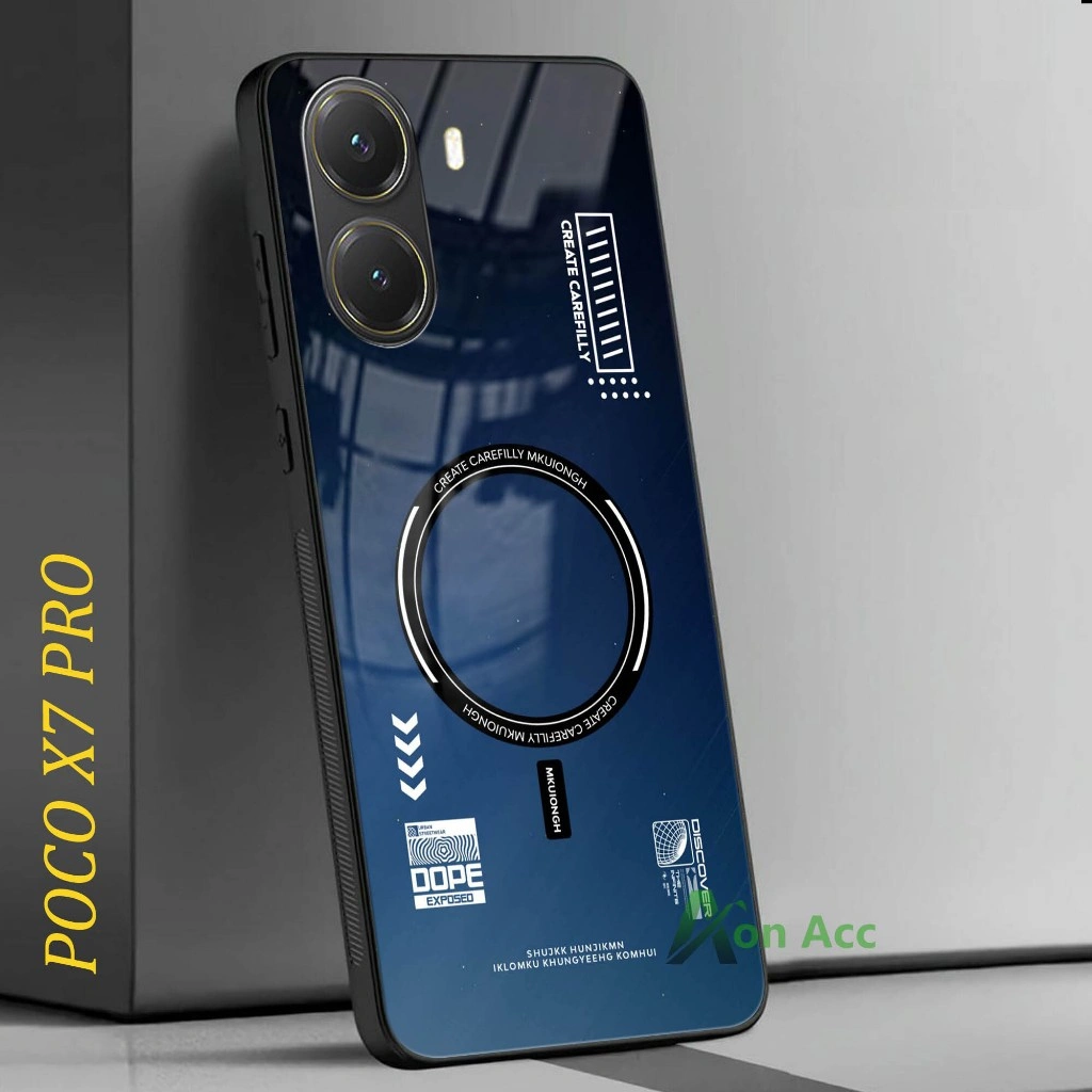 Softcase Glossy POCO X7 Pro Terbaru- Glass Kaca Compatible POCO X7 Pro-all tipe hp smartphone-A146