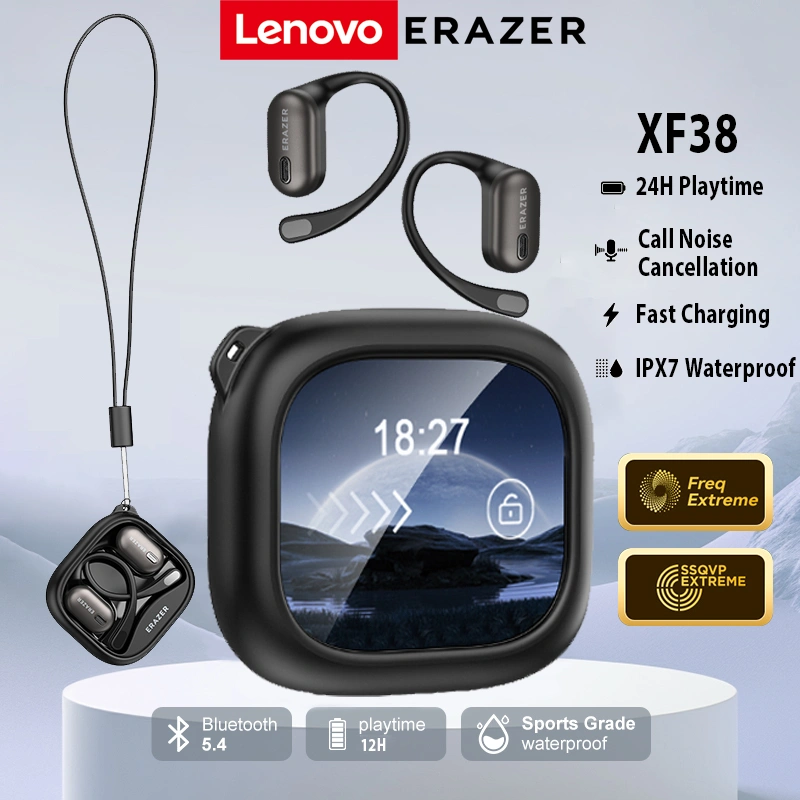 Lenovo ERAZER XF38 AI Smart True Wireless Headset Bluetooth Intelligent Translation V5.4 OWS TWS Touch screen Earphone Sport Thinkplus