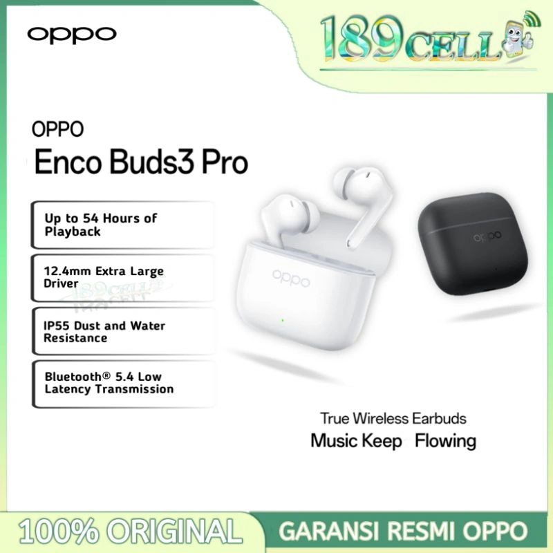 OPPO Enco Buds3 Pro | Enco Buds 3 pro - Garansi resmi