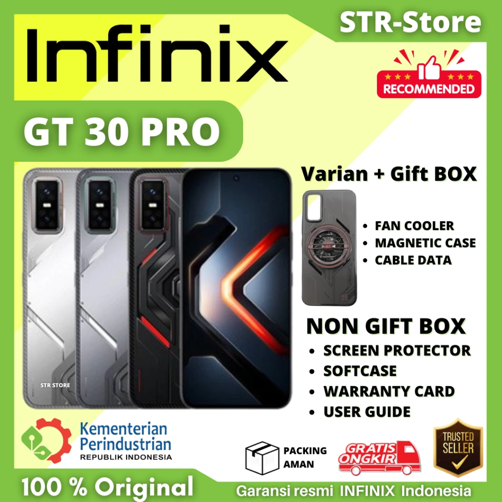 INFINIX GT 30 PRO 12/512 GB SMARTPHONE GARANSI RESMI INFINIX NFC GT 30 PRO 8/256 GB - INFINIX GT 30 PRO