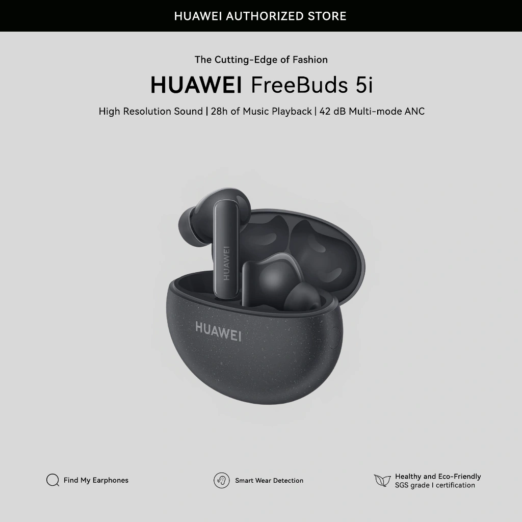 [NEW]HUAWEI FreeBuds 5i Wireless Earphone | Hi-Res Sound | 28hours of Powerful Battery Life | Wireless Earphone