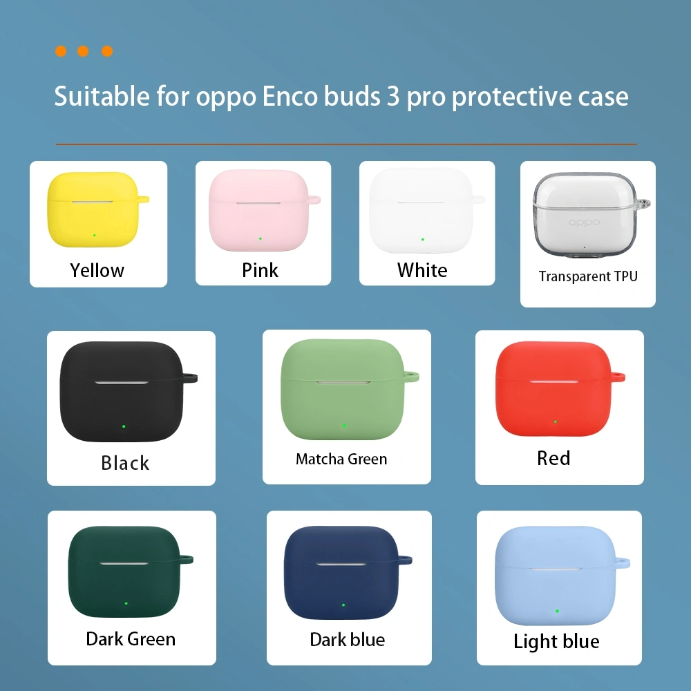 Case Casing Cover TPU Oppo Enco Buds 3 Pro Tws / Oppoencobuds3protws+ Carabiner