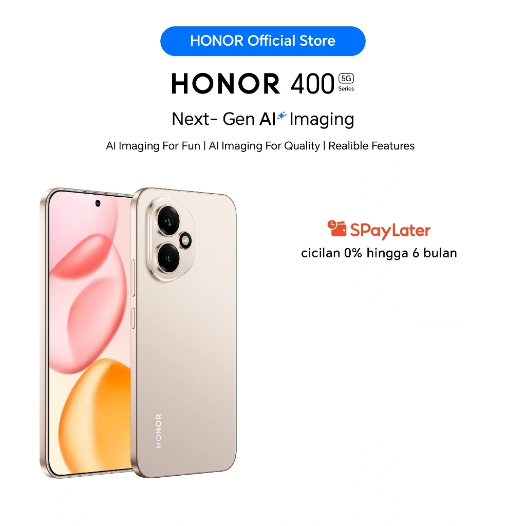 [EXCLUSIVE LAUNCH] HONOR 400 5G (12/512GB) 200 MP (Kamera Utama) 50 MP (Kamera Selfie) | AMOLED | 6000 mAh 66W SuperCharge
