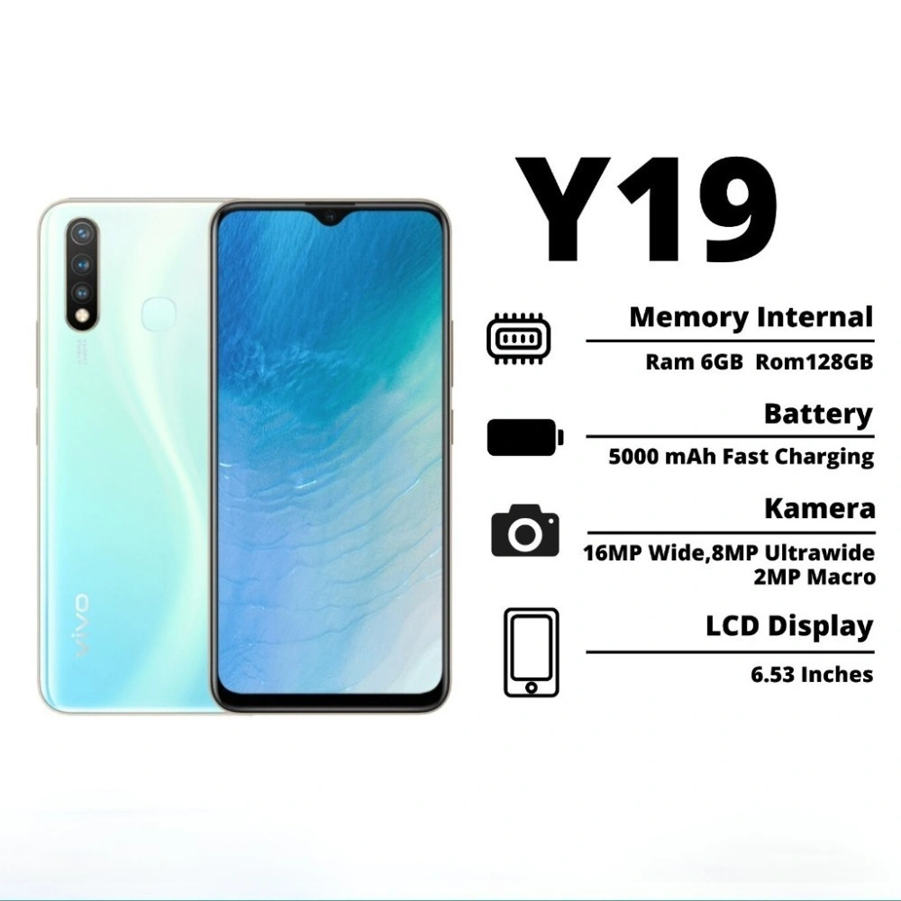 HPVIVO Y19 RAM 8/256GB SMARTPHONE ORIGINAL [BARU] GARANSI 1 TAHUN
