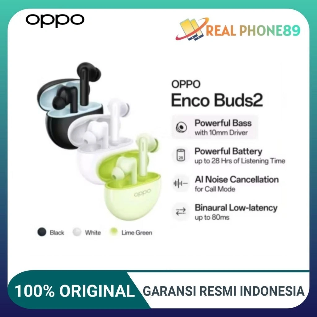 Oppo Enco Buds 3Pro | Enco Buds2 | W31| Buds 3 | Tws Olike T11S | Tws Foomee | Realme Buds T300 | Tws Vivo air2 Garansi Resmi