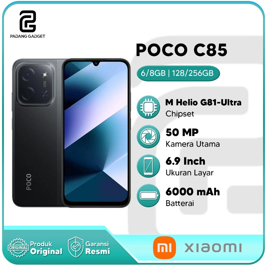 Xiaomi Poco C85 6/128GB | 8/256GB Hp Android Smartphone Baru Garansi Resmi