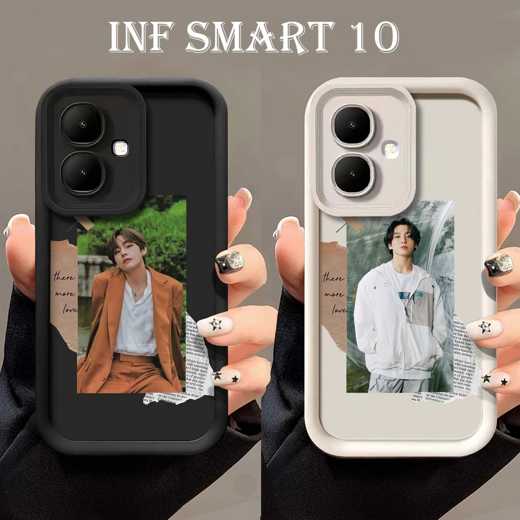 SoftCase Rubber Motif BTS Logo For INFINIX Smart 10 Tecno Spark Go 2 SMART 9 Hot 50i Smart 10plus Hot 60i Hot 60 Pro Hot 60 Pro Plus Note 50S 5G Note 50X 5G Gt 30 Pro 5G c53 c63 realme note50 hot 50 4g hot 50 pro 4g hot 50 pro plus - Softcase terlaris new