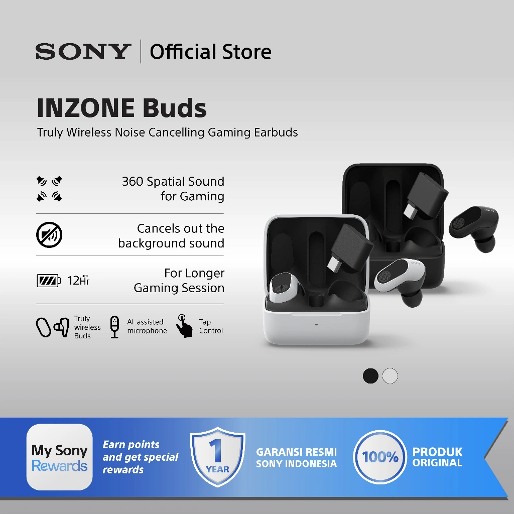 SONY WF-G700N INZONE Buds Earbuds Earbud Gaming Noise Cancelling Truly Wireless TWS
