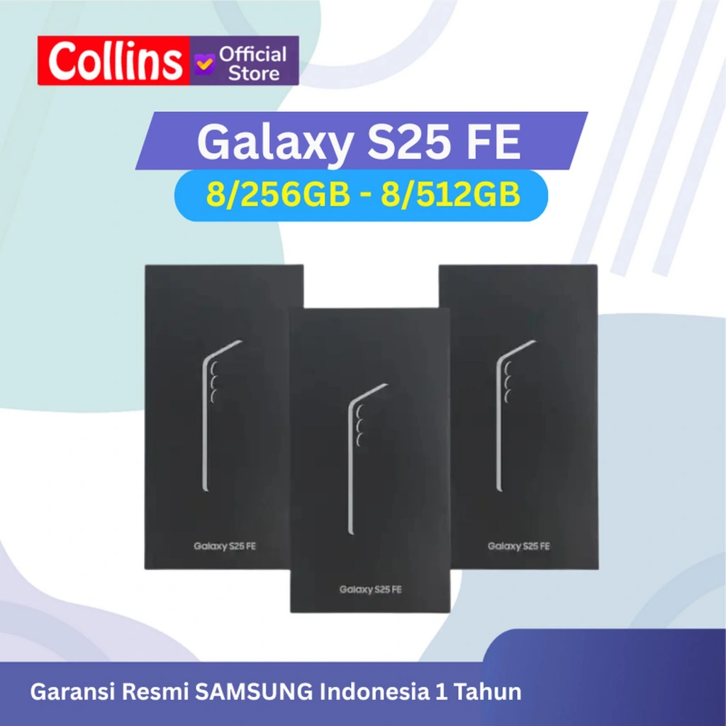Samsung Galaxy S25 FE 8GB 256GB/512GB -  Smartphone AI, Kamera Garansi Resmi