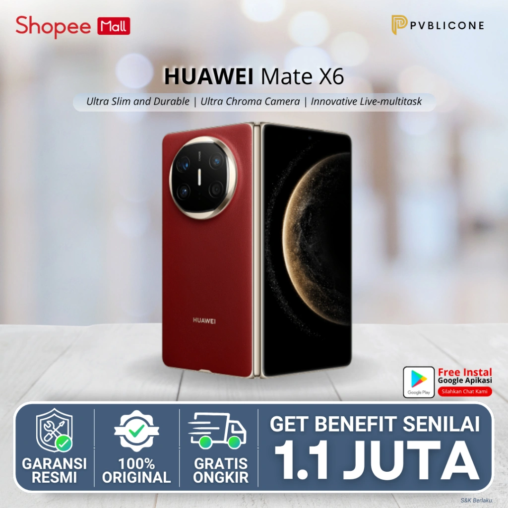 HUAWEI Mate X6 Foldable Smartphone | 12+512GB | Ultra Chroma Camera | Ultra Slim and Durable | Innovative Live-Multitask