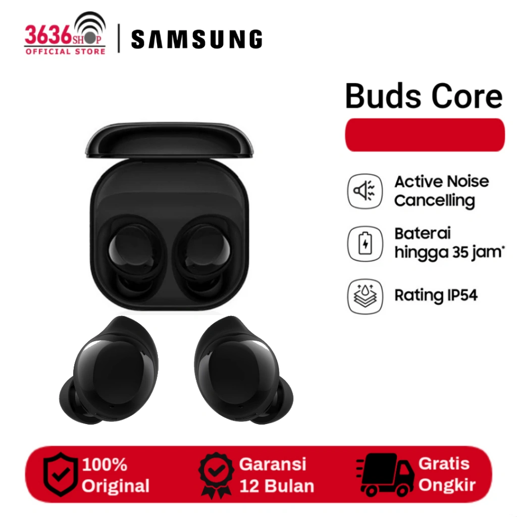 Samsung Galaxy Buds Core - Bluetooth Earbuds, Active Noise Cancelling | Garansi Resmi