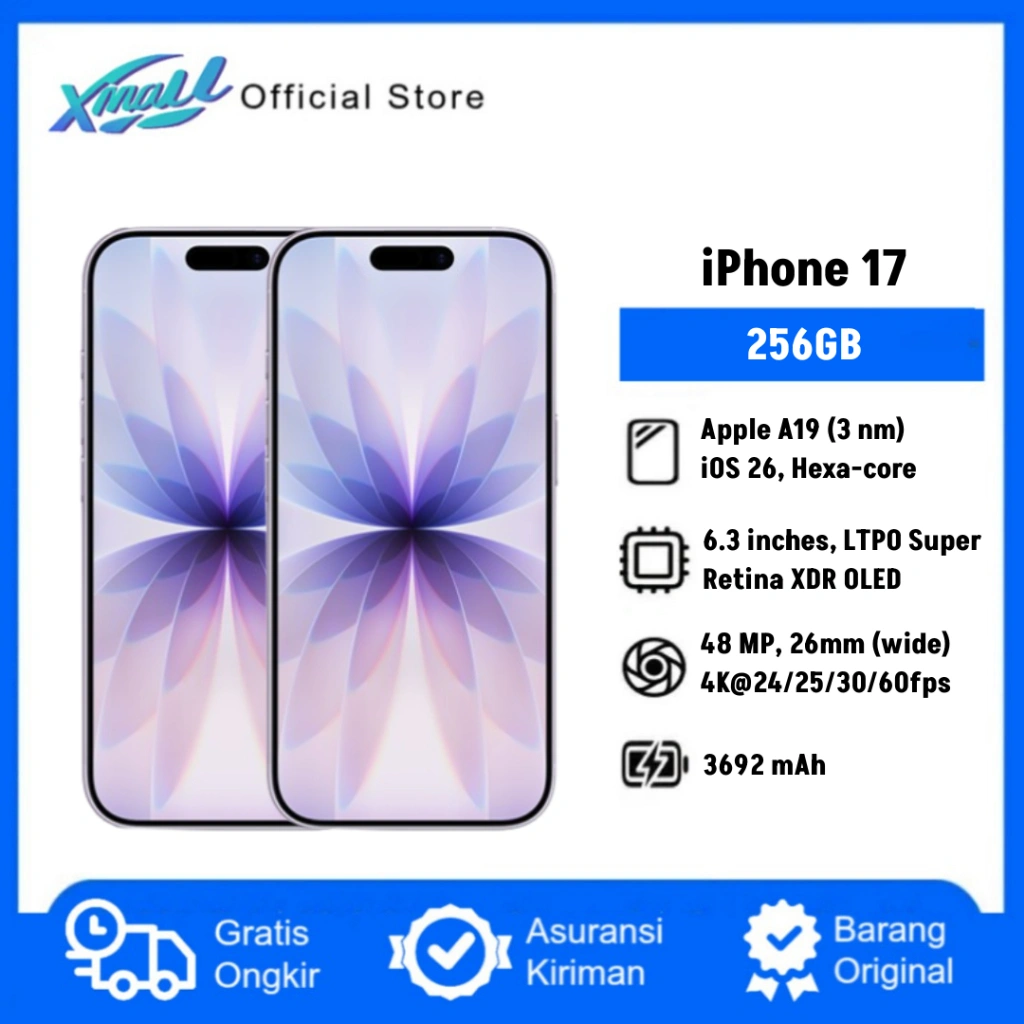 iPhone 17 256GB A19 Bionic, 48MP  - [Garansi Resmi] - iPhone 17