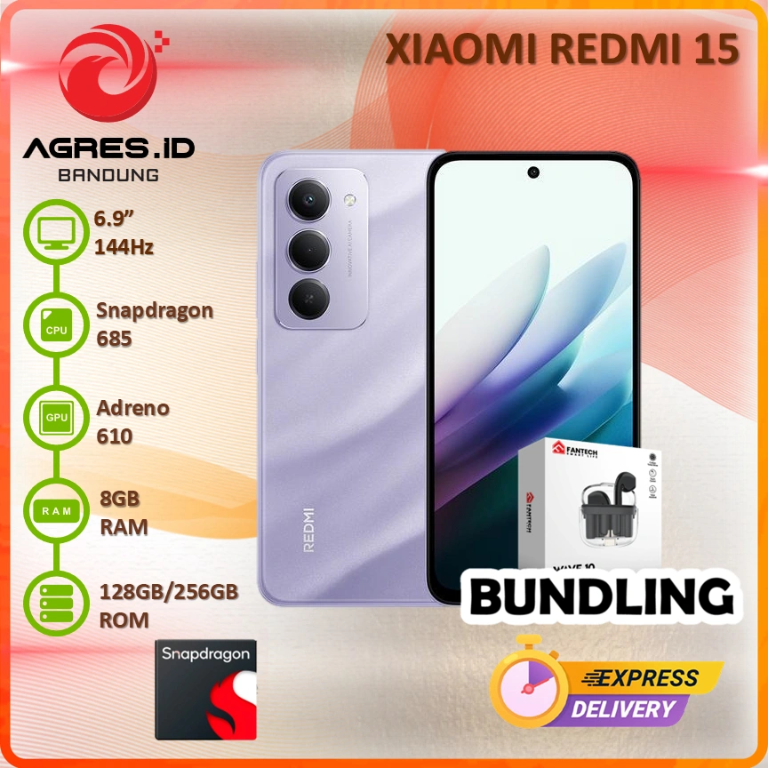 XIAOMI REDMI 15 8GB 128GB/256GB GARANSI RESMI INDONESIA
