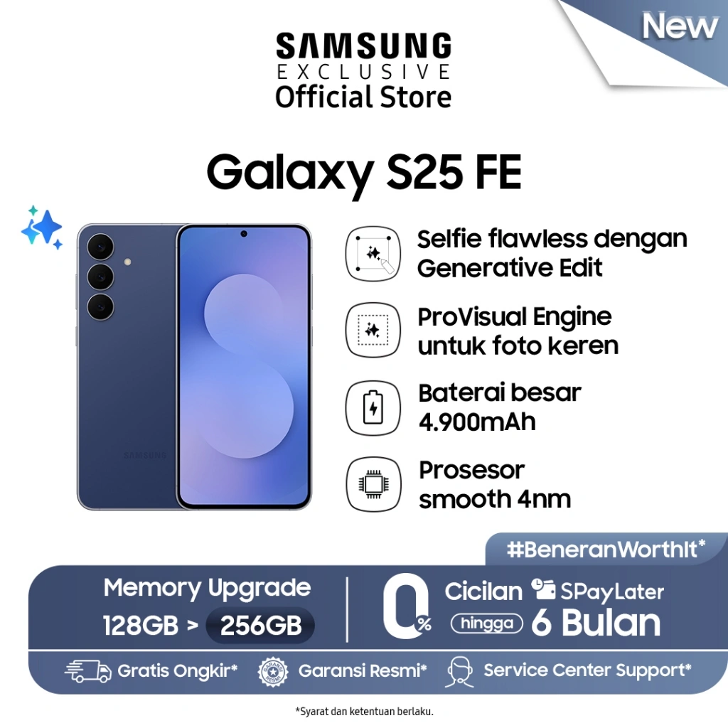 Samsung Galaxy S25 FE 8/256GB - Navy | Smartphone AI | Galaxy AI | 4900 mAh