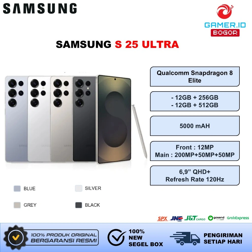 SAMSUNG S 25 ULTRA 12GB + 256GB / 12GB + 512GB BLACK, GREY, BLUE