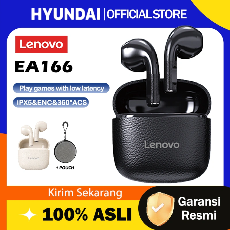 Lenovo Thinkplus EA166  ENC True Wireless Bluetooth Mini Earbuds gaming Earphone TWS HD Sound Stereo IPX5
