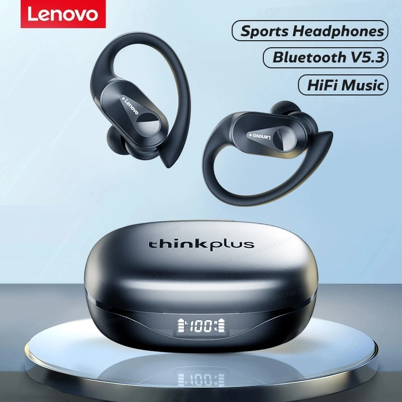 Lenovo Thinkplus LP75/XT55 TWS AI Smart Translation Wireless Headset Bluetooth 5.3 Earphone True Sports Noise Reduction Headset Bass Super Button Control Earbuds HiFi Stereo Olahraga Headphone With Mic