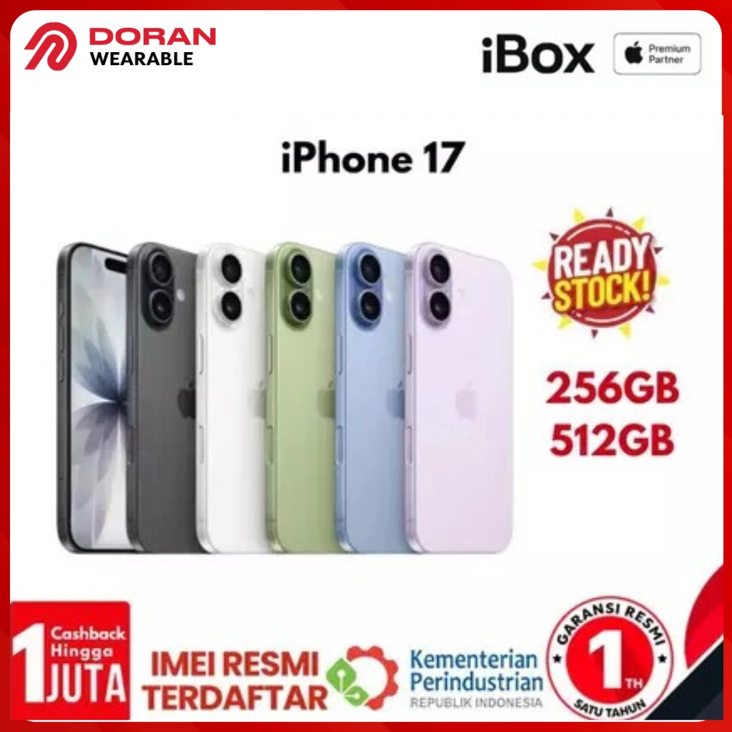 iPhone 17 5G 256GB | 512GB New Apple Garansi Resmi