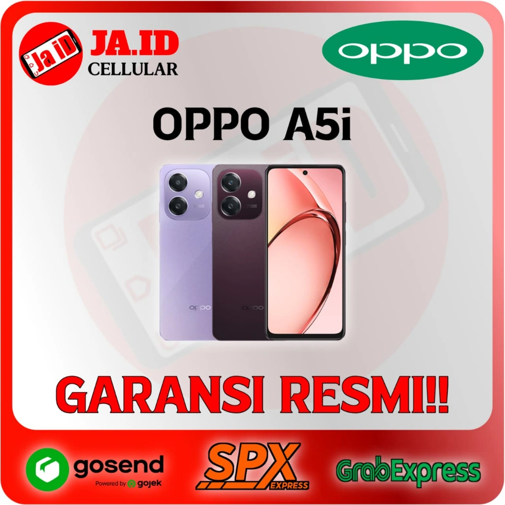 SMARTPHONE OPPO A5i 4/64 & 4/128 ORIGINAL GARANSI RESMI