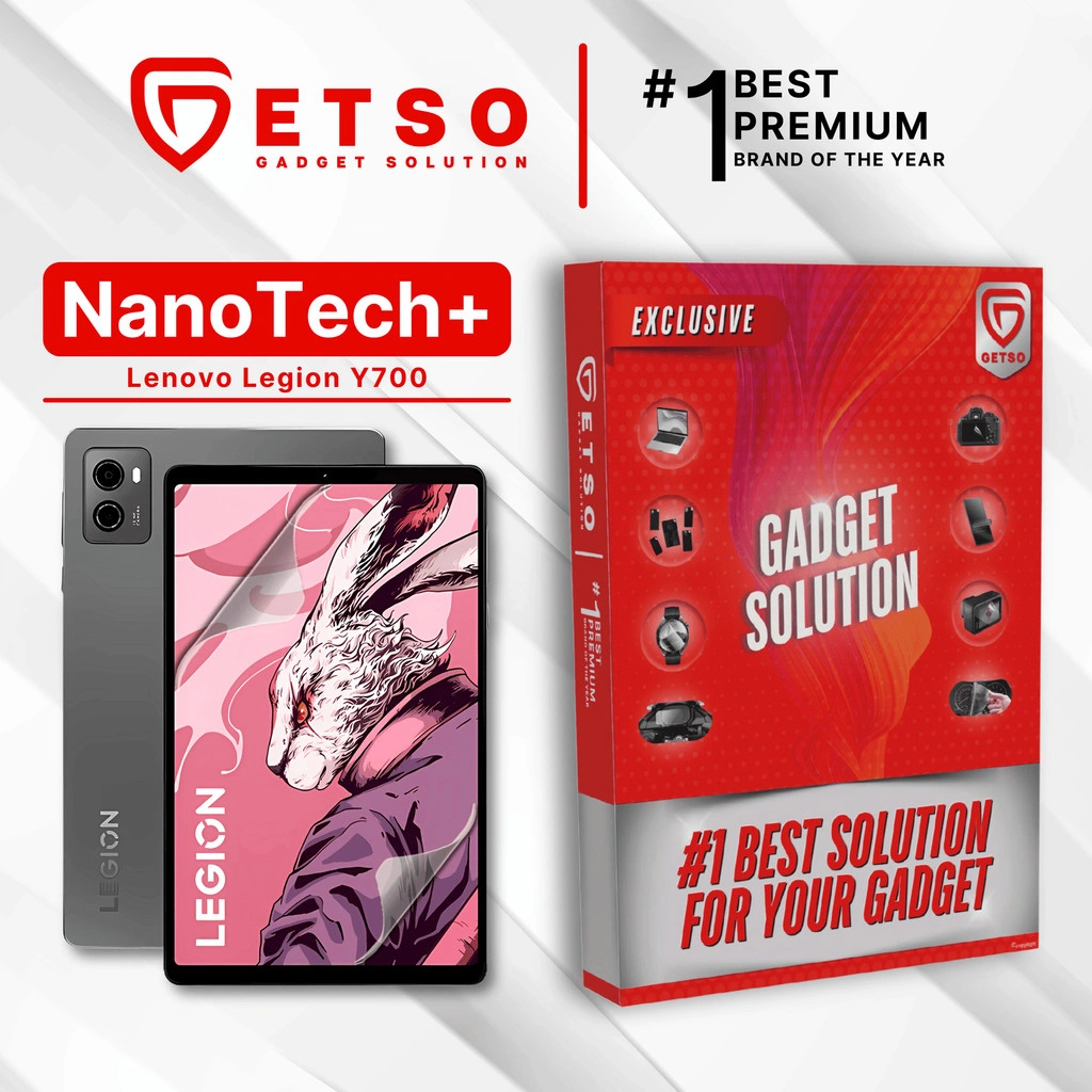 GETSO EPU BIO GENESIS Hydrogel for Lenovo Legion Y700 / Screen Guard (Nanotech+ 100% Recycle) Premium Hidrogel Anti-Scratch Protector Tempered Gorilla Glass 5 6 7 Anti Gores Full Cover Smart Phone Watch Handphone Gadget Tab Laptop Kamera