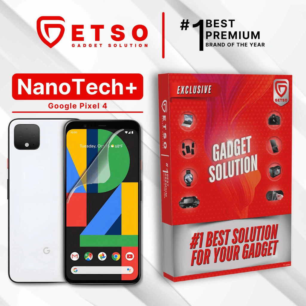 GETSO EPU BIO GENESIS Hydrogel for Google Pixel 4 / Screen Guard (Nanotech+ 100% Recycle) Premium Hidrogel Anti-Scratch Protector Tempered Gorilla Glass 5 6 7 Anti Gores Full Cover Smart Phone Watch Handphone Gadget Tab Laptop Kamera