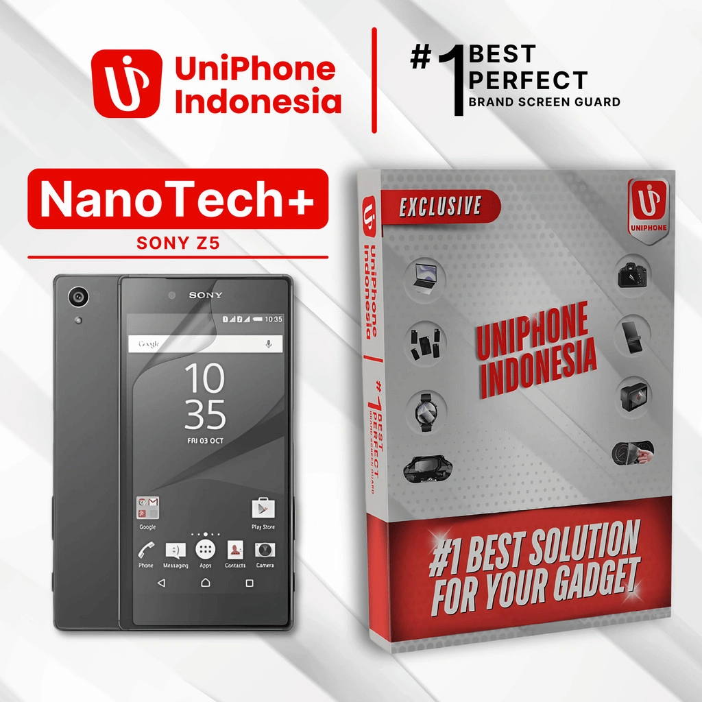UniPhon EPU BIO GENESIS Hydrogel for Sony Xperia Z5 / Screen Guard (Nanotech+ 100% Recycle) Premium Hidrogel Anti-Scratch Protector Tempered Gorilla Glass 5 6 7 Anti Gores Full Cover Smart Phone Watch Handphone Gadget Tab Laptop Kamera