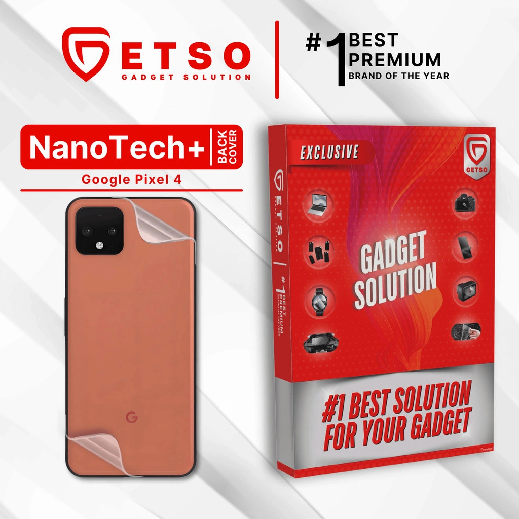 GETSO EPU BIO GENESIS Hydrogel for Google Pixel 4 / Back Cover Guard (Nanotech+ 100% Recycle) Premium Hidrogel Anti-Scratch Protector Tempered Gorilla Glass 5 6 7 Anti Gores Full Cover Smart Phone Watch Handphone Gadget Tab Laptop Kamera