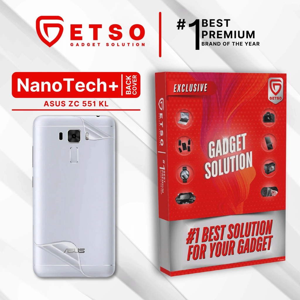 GETSO EPU BIO GENESIS Hydrogel for ASUS ZC551KL / Back Cover Guard (Nanotech+ 100% Recycle) Premium Hidrogel Anti-Scratch Protector Tempered Gorilla Glass 5 6 7 Anti Gores Full Cover Smart Phone Watch Handphone Gadget Tab Laptop Kamera