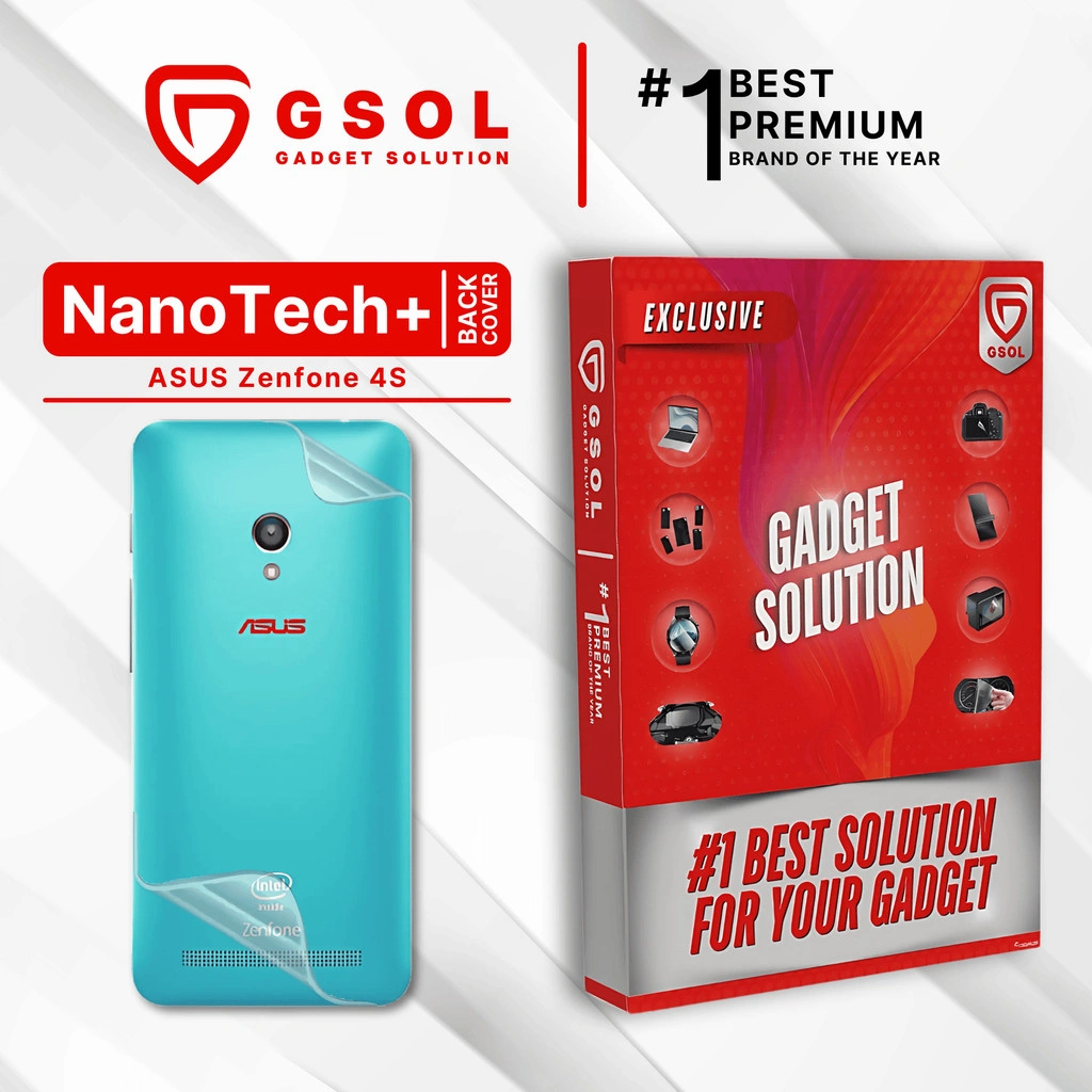 GSOL EPU BIO GENESIS Hydrogel for ASUS Zenfone 4S / Back Cover Guard (Nanotech+ 100% Recycle) Premium Hidrogel Anti-Scratch Protector Tempered Gorilla Glass 5 6 7 Anti Gores Full Cover Smart Phone Watch Handphone Gadget Tab Laptop Kamera