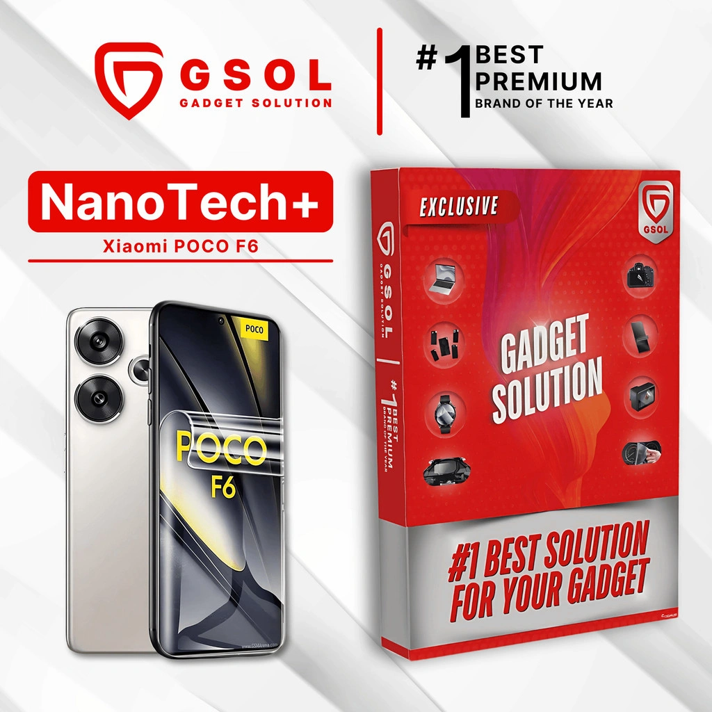 GSOL EPU BIO GENESIS Hydrogel for Xiaomi POCO F6 / Screen Guard (Nanotech+ 100% Recycle) Premium Hidrogel Anti-Scratch Protector Tempered Gorilla Glass 5 6 7 Anti Gores Full Cover Smart Phone Watch Handphone Gadget Tab Laptop Kamera