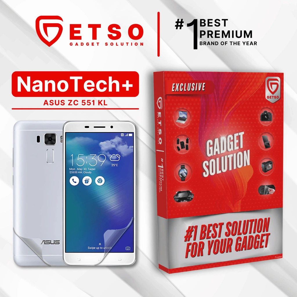 GETSO EPU BIO GENESIS Hydrogel for ASUS ZC551KL / Screen Guard (Nanotech+ 100% Recycle) Premium Hidrogel Anti-Scratch Protector Tempered Gorilla Glass 5 6 7 Anti Gores Full Cover Smart Phone Watch Handphone Gadget Tab Laptop Kamera