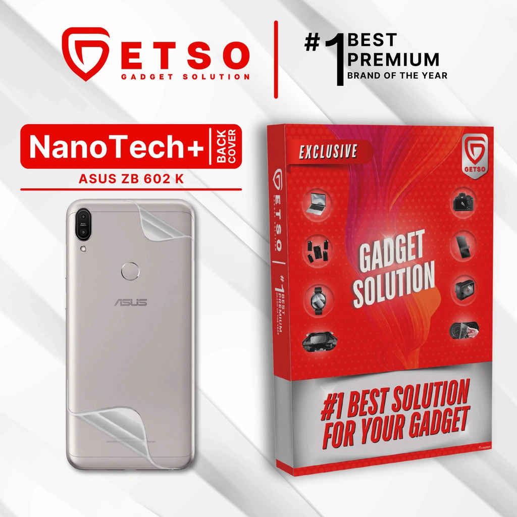 GETSO EPU BIO GENESIS Hydrogel for ASUS ZB602K / Back Cover Guard (Nanotech+ 100% Recycle) Premium Hidrogel Anti-Scratch Protector Tempered Gorilla Glass 5 6 7 Anti Gores Full Cover Smart Phone Watch Handphone Gadget Tab Laptop Kamera