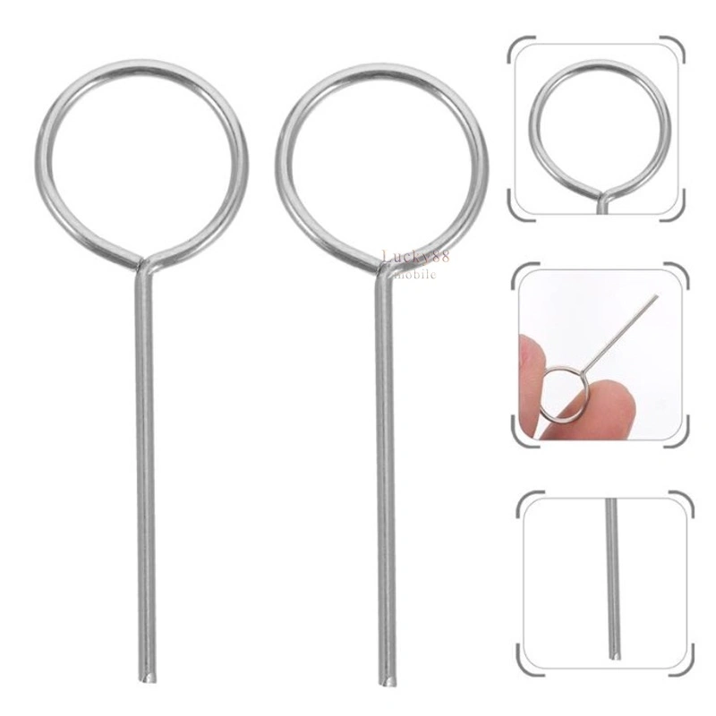 Jarum Sim Ejector Stainless Steel Jarum Sim Card Bulat Pin Tusukan Hp Oval Untuk Oppo Vivo Xiaomi Samsung Realme Iphone Universal Cocok Untuk Semua Smartphone Tablet