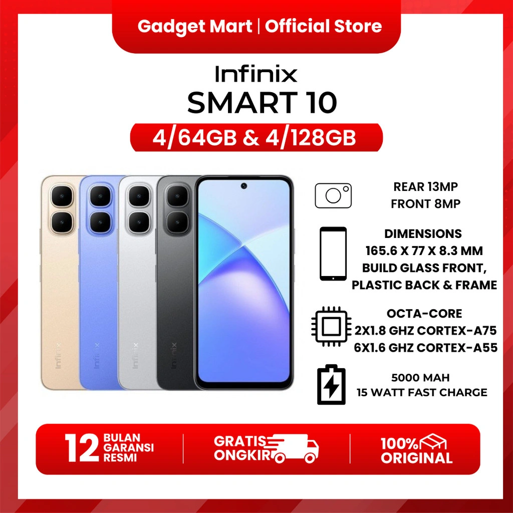 Infinix Smart 10 - Garansi Resmi