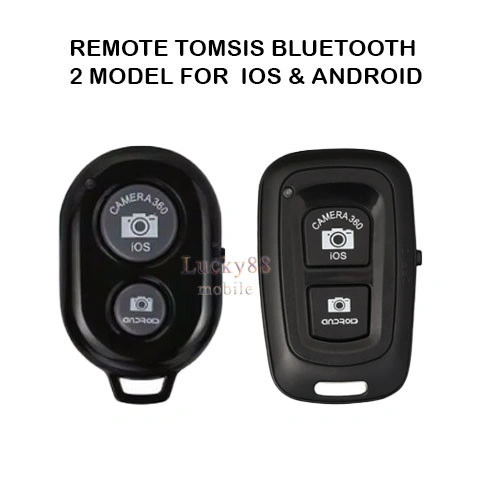 Remote Tomsis Bluetooth Camera Selfi For Android Ios Remote Shutter kamera tripod Tongsis Wireless Support semua Hp Smartphone Samsung Vivo Realme Oppo Iphone Infinix Huawei