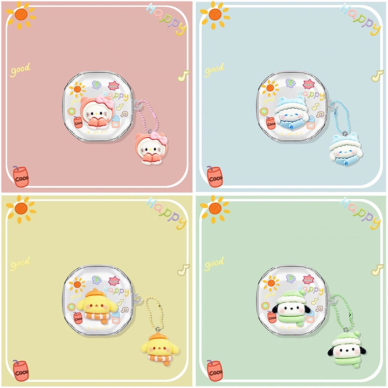 Case Oppo Enco Buds 2 Oppo Enco Buds 2 Cover Silicone Casing Soft Silikon Earphone Cartoon Transparent Soft Casing