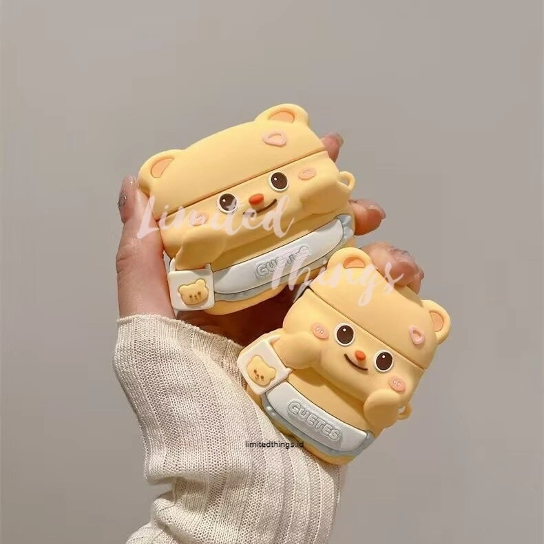 Case untuk Oppo Enco Buds 3 Pro Casing Beruang Butter