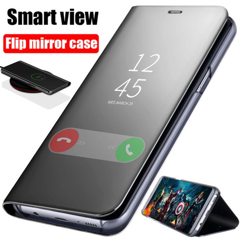 CASE XIAOMI POCO F5 F6 / POCO M3 PRO 5G / POCO M4 PRO 4G / POCO X3 X3 PRO X5 X5 PRO X6 X6 PRO X7 X7 PRO Flip Cover Mirror Smart Case Transparant View Screen Support Standing Case